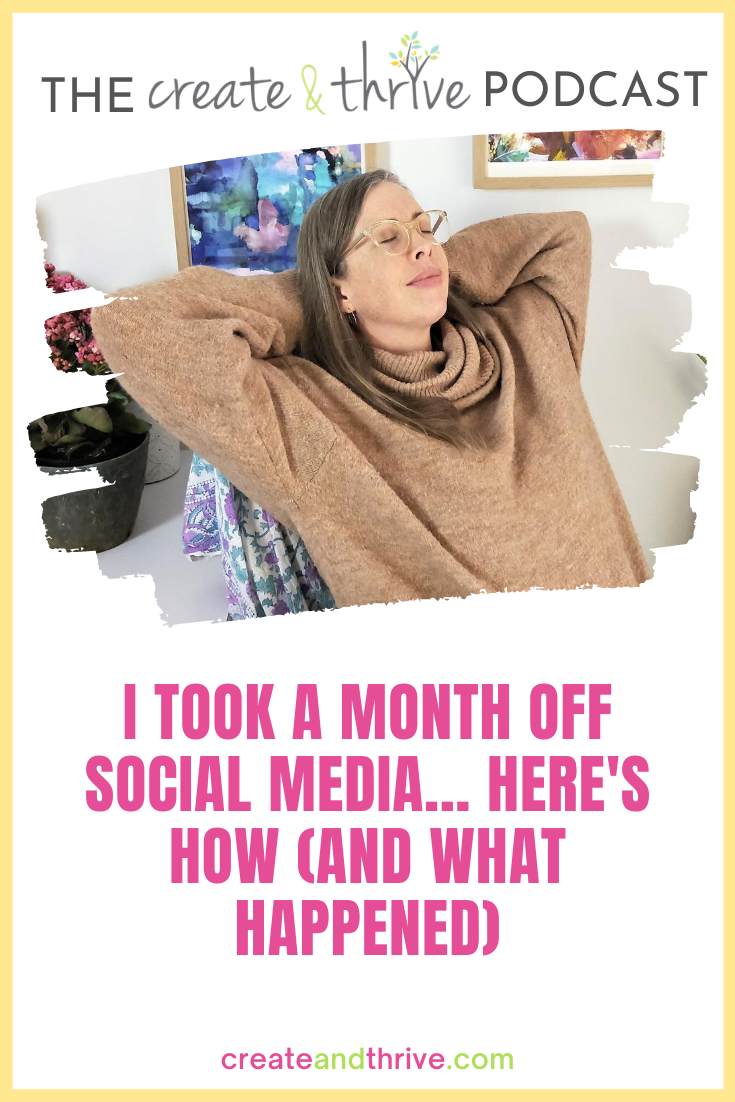 I took a month off social media... here's how (and what happened)